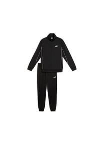 Puma Herren Trainingsanzug "POLY PIPING SUIT", schwarz, sportlich, Gr. XL, bedruckt, Trikot, Obermaterial: 100% Polyester, Sportanzüge