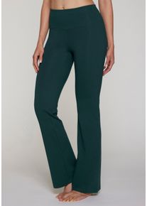 active by Lascana LASCANA ACTIVE Damen Jazzpants, Gr. 32, blau, Single Jersey, Obermaterial: 95% Baumwolle, 5% Elasthan, Basic, Hosen, mit breitem Bündchen