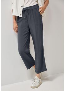 Cecil Damen Stoffhose "Style Neele"volcanic grau, casual, Gr. XXL, Web, Obermaterial: 100% Viskose, Hosen, Sommerhose mit elastischem Bund mit