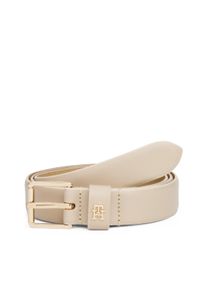 Tommy Hilfiger Damen Ledergürtel "TH SQUARE 2.5 GO", grün, casual, Gr. 95, Rindsleder, Gürtel, mit eckiger Schnalle und TH-Monogramm
