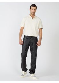 JCC Herren Lederhose "31020354", schwarz, Gr. 48, Obermaterial: 100% Lammnappa, Leder / Innenfutter: 100% Polyester, Hosen