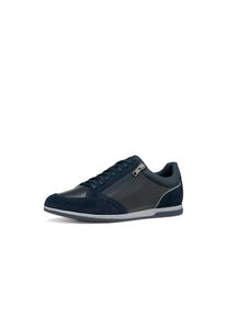 Geox Herren Sneaker "U RENAN", Gr. 42, blau, Glattleder, Textil, Synthetik, casual, Schuhe, Schnürschuh, Freizeitschuh mit Geox Spezial Membrane
