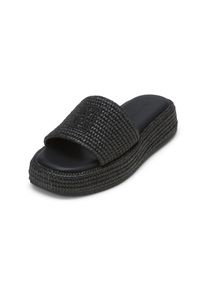 Marc O'Polo MARC O'POLO Damen Sandale "in Bastoptik", Gr. 42, schwarz, Obermaterial: 100% Polyester, unifarben, Schuhe