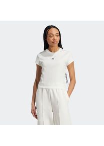 Damen T-Shirt "ESS SLIM TEE", weiß, sportlich, Gr. XXL, adidas originals, Obermaterial: 100% Baumwolle, Shirts