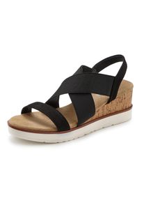 Lascana Damen Sandalette "Sommerschuh", Gr. 41, schwarz, Obermaterial: 100% Textilmaterial. Futter: 100% Lederimitat. Decksohle: 100% Textilmaterial.