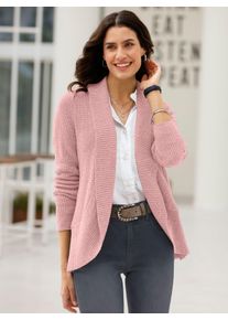 Inspirationen Damen Strickjacke, rosa, Gr. 40, unifarben, 50% Baumwolle, 50% Polyacryl, Strickjacken