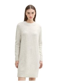 Damen Strickkleid, beige, casual, Gr. XL, Tom Tailor Denim, meliert, Strick, Obermaterial: 62% Polyacryl, 25% Polyester, 10% Baumwolle, 3% Elasthan,
