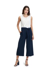 BETTY & CO BETTY & CO Damen Overall "Betty & Co Jumpsuit ohne Arm", blau, feminin, Gr. 46, Obermaterial: 100% Polyester. Besatz: 100% Polyester. Futter: 100%