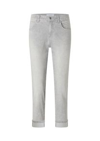 Angels Damen 5-Pocket-Jeans "DARLEEN CROP TU RIBBON", grau, casual, Gr. 36, Denim/Jeans, Obermaterial: 89% Baumwolle, 8% Polyester, 3% Elasthan, Jeans