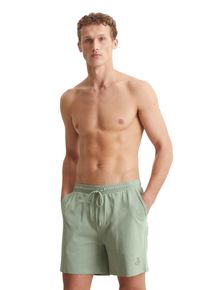 Marc O'Polo MARC O'POLO Damen Shorts "Mix & Match Cotton", Gr. S, grün, Single Jersey, Obermaterial: 100% Baumwolle, gemustert, casual, Hosen, mit elastischem