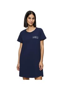 Triumph Damen Nachthemd "Nightdresses NDK X", Gr. 44, blau, Jersey, Obermaterial: 100% Baumwolle. Besatz: 97% Baumwolle, 3% Elasthan, unifarben,