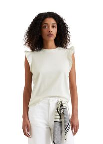 Marc O'Polo Damen Shirttop, weiß, casual, Gr. XL, MARC O'POLO DENIM, Jersey, Obermaterial: 100% Baumwolle, Tops