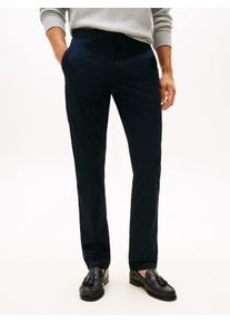 Tommy Hilfiger Herren Chinohose "CORE DENTON ESSENTIAL TWILL", blau, casual, Gr. 38, Twill, Obermaterial: 97% Baumwolle, 3% Elasthan, Hosen