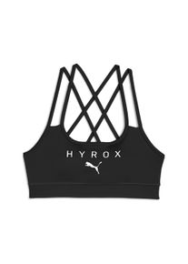 Puma Damen Sport-BH "Puma x HYROX MOVE BH mit Trägerdetail Damen", Gr. XS, schwarz, Obermaterial: 15% Elasthan, 85% Polyester; Futter: 94% Polyester,