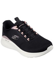 Skechers Damen Slip-On Sneaker "SKECH-LITE PRO-", Gr. 38, schwarz, Textil, Synthetik, sportlich, Schuhe, mit Gummizug zum Schlupfen