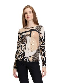 Betty Barclay Damen Kurzarmshirt "Betty Barclay Casual-Shirt mit Gummizug", beige, casual, Gr. 48, Jersey, Obermaterial: 95% Viskose, 5% Elasthan.,