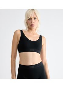 Sloggi Damen Bustier "Double Comfort T Top", Gr. 42, schwarz, Single Jersey, Obermaterial: 95% Baumwolle, 5% Elasthan, unifarben, sportlich, BHs, mit