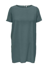 Only CARMAKOMA Damen Sommerkleid "CARLUX SS TUNIC DRESS WVN NOOS", grün, modisch, Gr. 44, unifarben, Web, Obermaterial: 97% Polyester, 3% Elasthan,