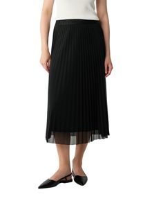 comma, COMMA Damen Meshrock, schwarz, casual, Gr. 38, unifarben, Web, Obermaterial: 100% Polyester, Röcke, mit Logodetail