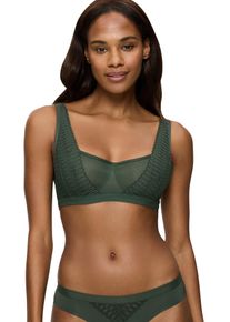 Triumph Damen Bügel-BH "Aura Spotlight T W02", Gr. 75, grün, Spitze, Spitze, Obermaterial: 85% Polyamid, 15% Elasthan, unifarben, modisch, BHs,