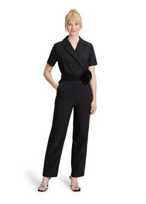 Vera Mont Damen Overall "Vera Mont Jumpsuit mit Gürtel", schwarz, elegant, Gr. 44, Cru00eape, Obermaterial: 95% Polyester, 5% Elasthan. Futter: 100%