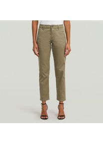 G-Star Raw G-STAR Damen Chinohose "Kate Chino Boyfriend", grün, casual, Gr. 27, Web, Obermaterial: 97% Baumwolle, 3% Elasthan, Hosen