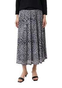 comma, COMMA Damen Midirock, grau, casual, Gr. 42, bedruckt, Web, Obermaterial: 100% Polyester. Futter: 100% Viskose, Röcke, mit All-Over Print