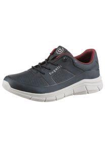Bugatti Herren Slip-On Sneaker, Gr. 45, blau, Lederimitat, sportlich, Schuhe, Sneaker, Schlupfschuh, Freizeitschuh mit Logoverzierung