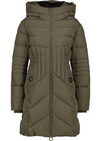 alife and kickin ALIFE & KICKIN Damen Winterjacke "Damen PriscillaAK A", grün, casual, Gr. L, 100% Polyester, Jacken, Gefütterter kurzer Mantel mit figurbetonter