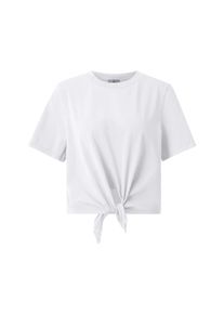RICHROYAL Damen Kurzarmshirt, weiß, casual, Gr. M, unifarben, Single Jersey, Obermaterial: 100% Baumwolle, Shirts, Mit Rundhalsausschnitt
