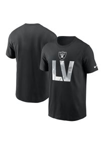 Nike Herren T-Shirt "Nike T-Shirt Las Vegas Raiders Nike Local Essential", schwarz, Gr. XXL, 100% Baumwolle, Shirts