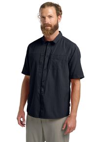 Jack Wolfskin Herren Funktionshemd "SIERRA CANYON SS SHIRT M", blau, Gr. S, Oberstoff: 100% POLYAMID ; Futter 1:00% POLYESTER, Hemden