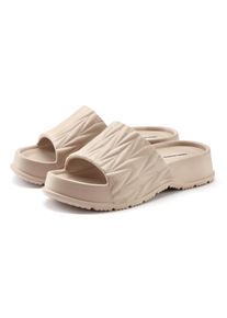 Damen Pantolette, French Connection, Gr. 41, beige, Obermaterial: 100% Synthetik. Futter: 100% Synthetik. Decksohle: 100% Synthetik. Laufsohle: 100%