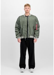 Herren Bomberjacke "Alpha Industries Men - Bomber Jackets MA-1 CS", grün, Gr. XL, Alpha Industries, Obermaterial: 100% Nylon, Futter: 100% Nylon,