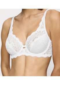 Triumph Damen Bügel-BH, Gr. 70, weiß, Obermaterial: 62% Polyamid, 24% Elasthan, 8% Lyocell, 6% Polyester, unifarben, feminin, BHs, florale