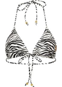 alife and kickin ALIFE & KICKIN Damen Bügel-Bikini-Top "Damen ChupaAK B", schwarz-weiß, Gr. XXL, 80% Polyamid 20% Elastan, Bikini-Oberteile