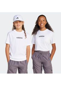 Kinder T-Shirt "J LIN TEE 160", schwarz-weiß, sportlich, Gr. 140, adidas Sportswear, Obermaterial: 100% Baumwolle, Shirts