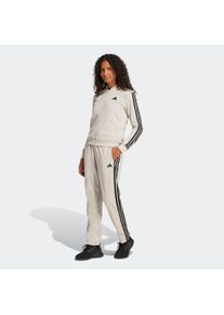 Damen Trainingsanzug "W ESS 3S TS", grau, sportlich, Gr. XXL, adidas Sportswear, Obermaterial: 100% Polyester, Sportanzüge