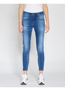 Gang Damen Relax-fit-Jeans "Gang Jeans Relaxed Fit 94AMELIE CROPPED", blau, Gr. 29, 87, 5% Baumwolle, 9% Polyester, 3, 5% Elasthan, Jeans