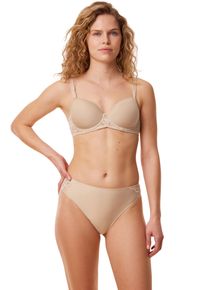 Triumph Damen Bügel-BH "Amourette WP", Gr. 95, beige, Microtouch, Spitze, Obermaterial: 61% Polyester, 27% Polyamid, 12% Elasthan, unifarben,