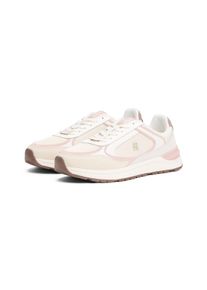 Tommy Hilfiger Damen Keilsneaker "CASUAL FASHION RUNNER MIX", Gr. 40, rosa, Veloursleder, Lederimitat, Textil, sportlich, Schuhe, Plateau,
