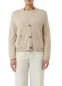 comma, COMMA Damen Strickjacke, beige, casual, Gr. 34, unifarben, Strick, Obermaterial: 50% Wolle, 30% Polyamid, 20% Modal, Strickjacken