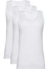 Herren T-Shirt "TANK 3PK", Calvin Klein Underwear, Gr. XXXL, weiß, Jersey, Obermaterial: 57% Baumwolle, 38% Polyester, 5% Elasthan, unifarben, Basic,