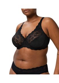 Triumph Damen Bügel-BH, Gr. 70, schwarz, Obermaterial: 62% Polyamid, 24% Elasthan, 8% Lyocell, 6% Polyester, unifarben, feminin, BHs, florale