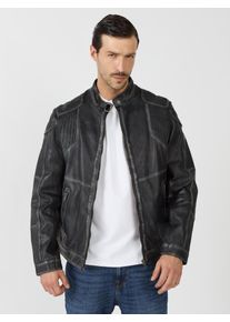 JCC Herren Lederjacke "Marx-B", schwarz, Gr. M, Obermaterial: 100% Lammleder; Futter: 100% Baumwolle, Jacken