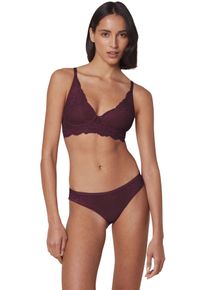 Triumph Damen Bügelloser BH "Amourette Charm T N03", Gr. 70, lila, Spitze, Spitze, Obermaterial: 70% Polyamid, 28% Elasthan, 2% Modal, elegant, BHs,