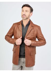 JCC Herren Lederjacke "Armando", braun, Gr. 48, Obermaterial: 100% Leder; Futter: 100% Polyester, Jacken