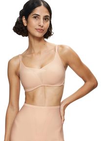 Triumph Damen Bügelloser BH "Shape Smart P", Gr. 4, beige, Microtouch, Obermaterial: 51% Polyamid, 25% Polyester, 24% Elasthan, unifarben, casual,