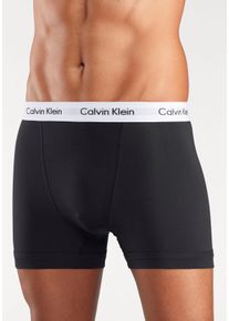 Herren Boxer, Calvin Klein Underwear, Gr. M, schwarz, Obermaterial: 95% Baumwolle, 5% Elasthan, Unterhosen, mit Logoschriftzug am Bund