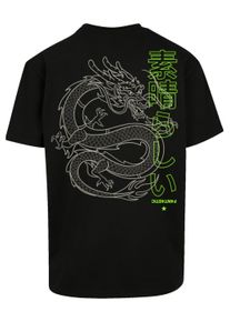 F4NT4STIC Herren T-Shirt "PLUS SIZE Drache Dragon Japan", schwarz, casual, Gr. L, Obermaterial: 100% Baumwolle, Shirts, Print